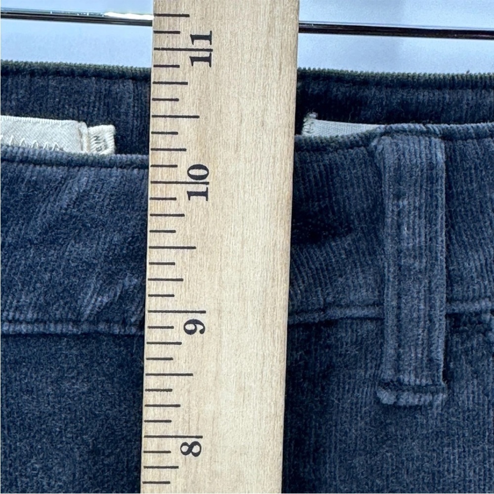 Pilcro x Anthropologie Charcoal Grey Corduroy High Rise Pants - Picture 3 of 7